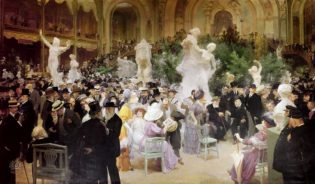 Un vendredi au Salon des Artistes français (1911) Source ; Wikimedia